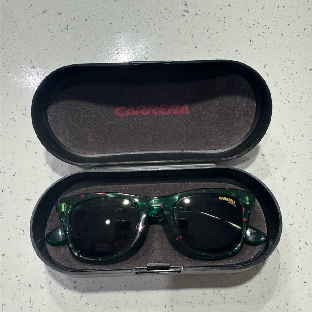 Green Carrera Sunglasses